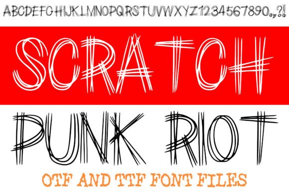 A Hand-Lettered Masterpiece for Bold Display Work: Scratch Punk Riot