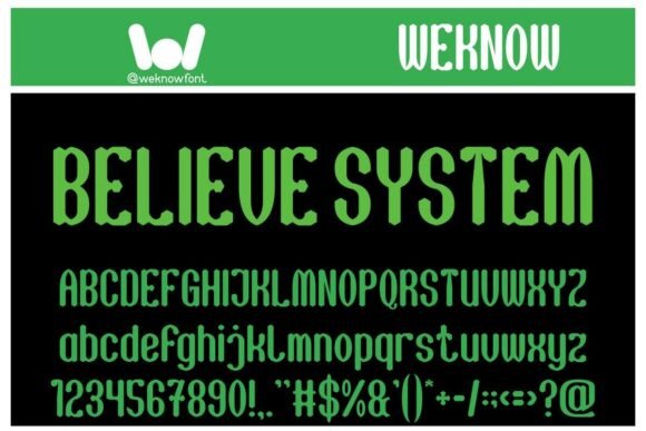 Believe System: A Retro Display Font for Distinctive Branding