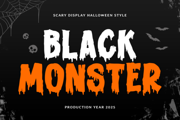 Black Monster Font for Web Design