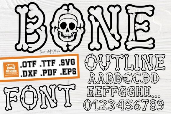 Bone Outline Font Review