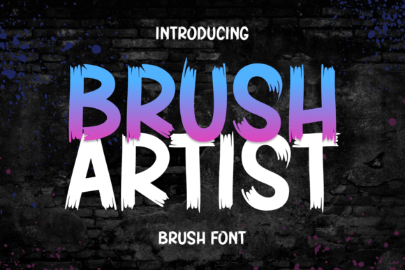 Brush Artist Font for Web Design