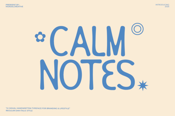 Calm Notes Font for Business Branding