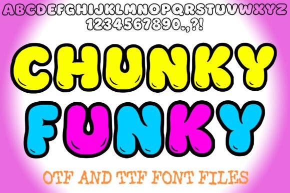 Chunky Funky Font for Creative Projects