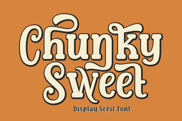 Chunky Sweet Font: A Friendly Retro Display Typeface for Small Brands