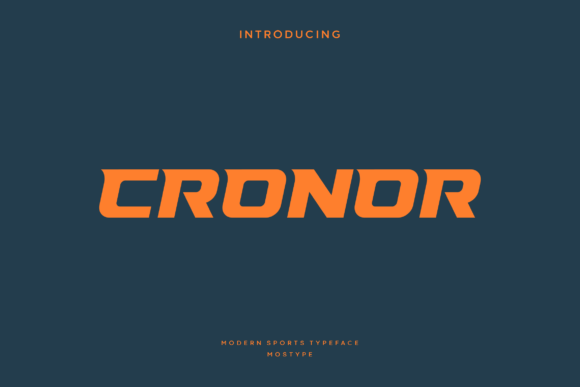 Cronor: A Bold Display Font for Modern Branding