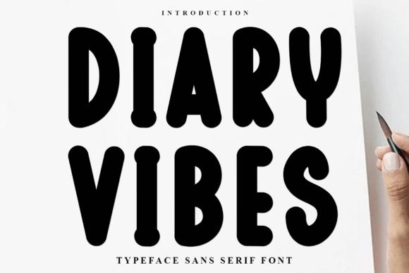 Diary Vibes: A Soft Display Font for Thoughtful Branding