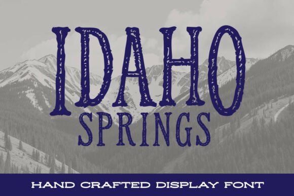 Ebook Titles and Branding with Idaho Springs Display Font