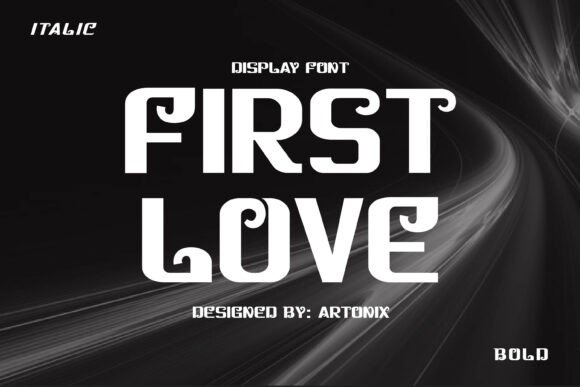 First Love Font for Handmade Labels and Romantic Branding