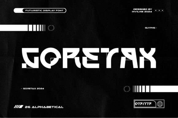 Goretax: A Futuristic Display Font