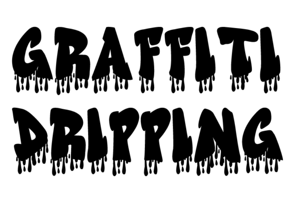 Graffiti Dripping Font