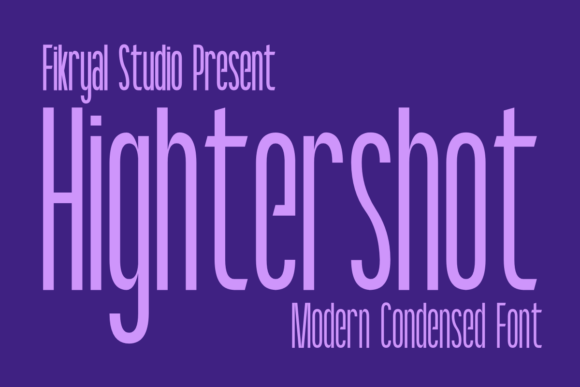 Hightershot Font for Web Design