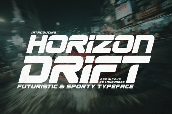 Horizon Drift: A Dynamic Display Typeface for Editorial Impact