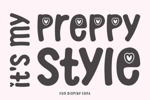 It's My Preppy Style Display Font for Branding and Notebook Aesthetic Projects