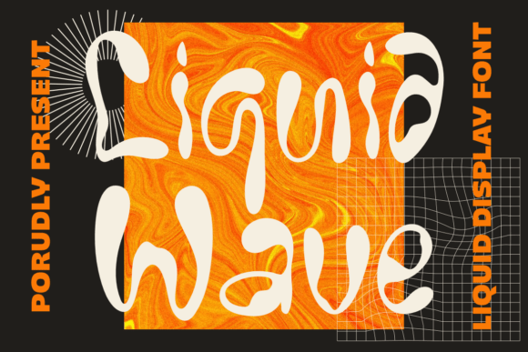 Liquid Wave Display Font for Polished Branding