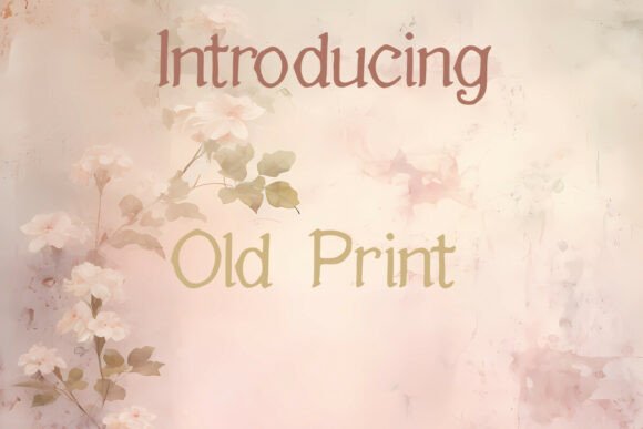 Old Print Font