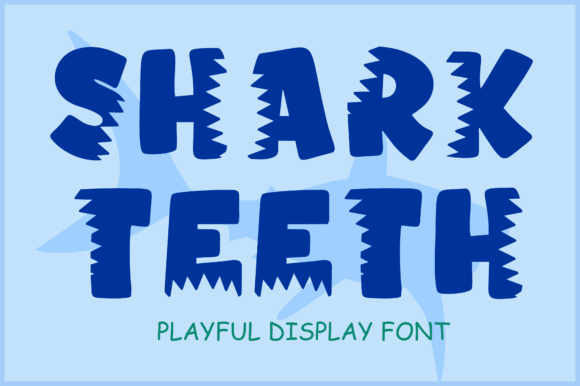 Shark Teeth: A Playful Display Font for Bold Web Headlines and Branding
