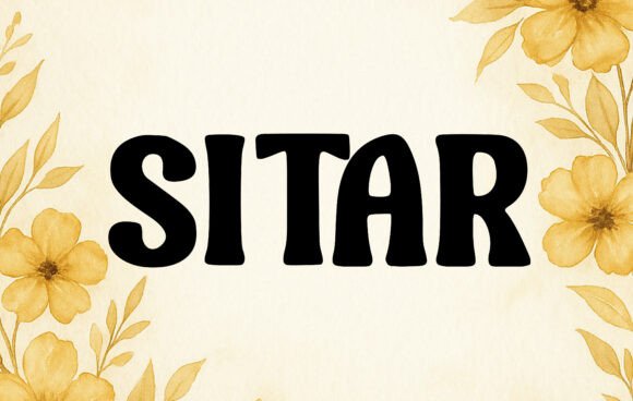 Sitar Display Font for Web Design Projects