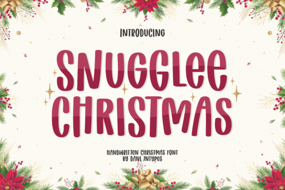 Snugglee Christmas: A Handwritten Display Font for Cozy Holiday Branding