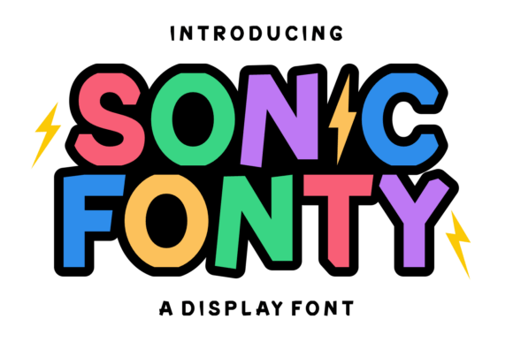 Sonic Fonty: A Playful Display Font for Creative Makers