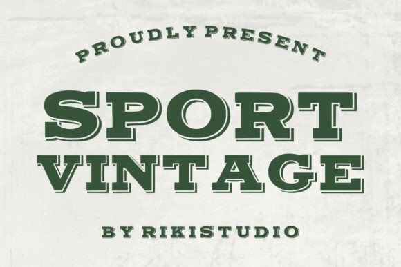 Sport Vintage Font for Editorial Design Projects