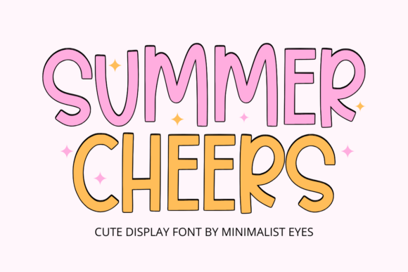 Summer Cheers: A Playful Display Font for Crafters and Product Creators