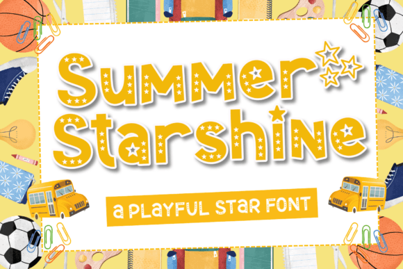 Summer Starshine Font for Creative Brands