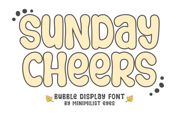 Sunday Cheers: A Playful Display Font for Book Covers and Editorial Design