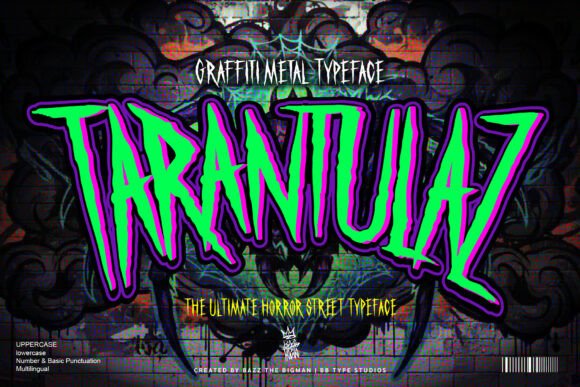 Tarantulaz Display Font: Built for Bold Campaigns
