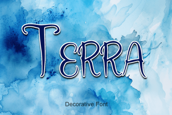 Terra Font: A Handmade Seller’s Ornamental Display Typeface