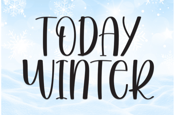 Today Winter Font