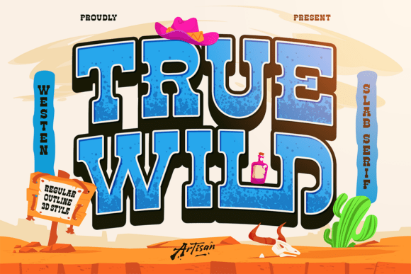 Truewild: A Bold Western Slab Serif for Modern Web Design