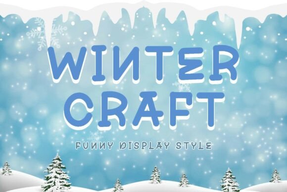 Winter Craft: A Bold Display Font for Editorial Design